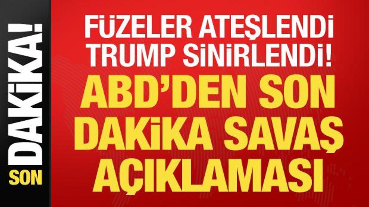 F&uuml;zeler ateşlendi, Trump sinirlendi: Derhal durun!