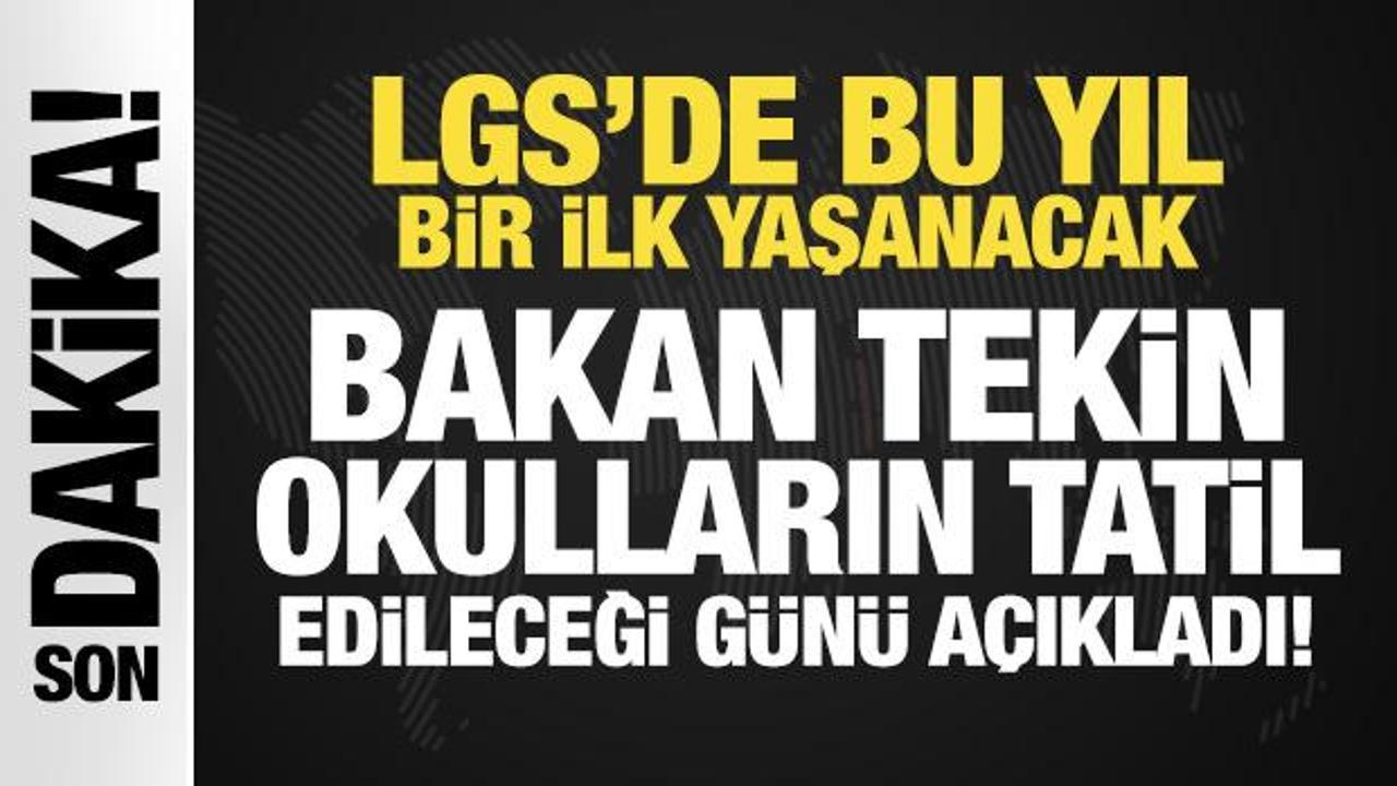 Son Dakika... Milli Eğitim Bakanı Yusuf Tekin a&ccedil;ıkladı: Cuma g&uuml;n&uuml; okullar tatil edildi