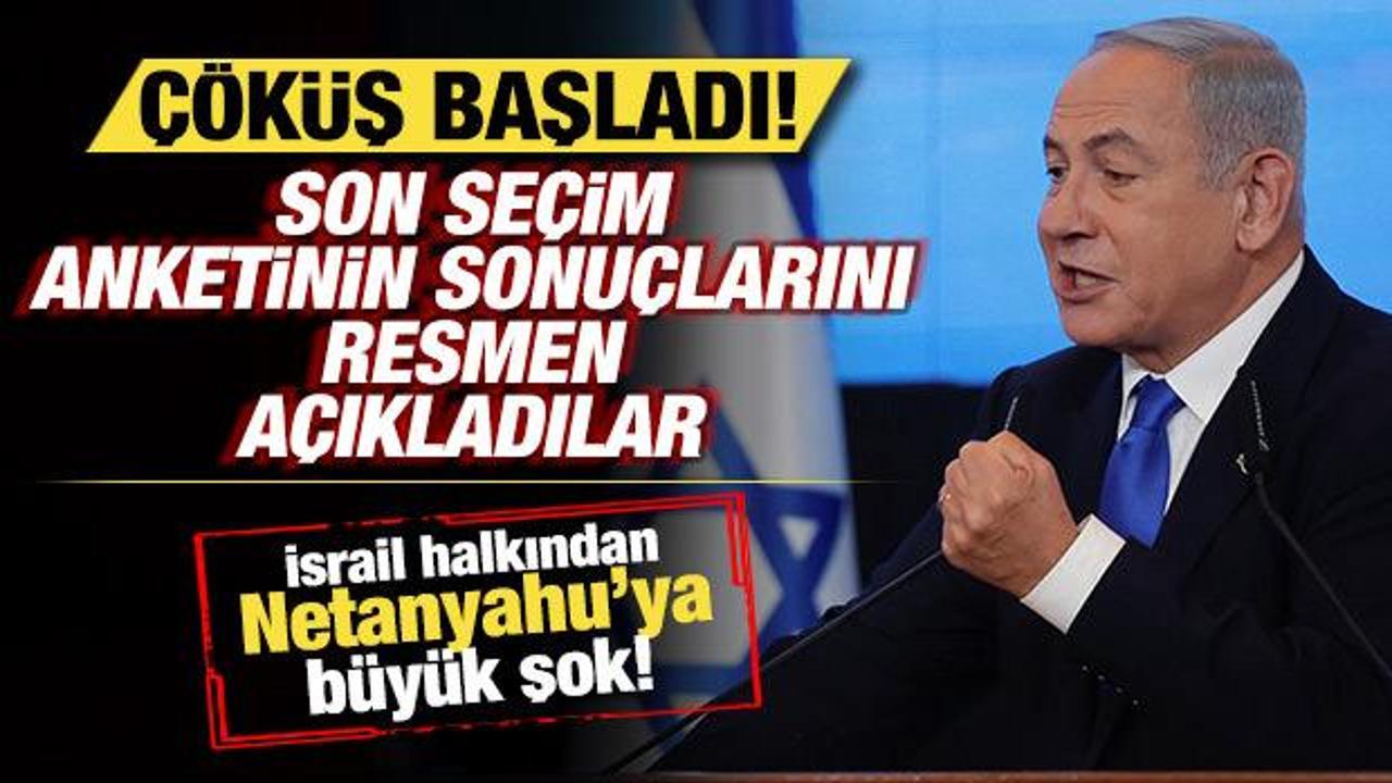 İsrail’de son seçim anketinin sonuçları açıklandı! Netanyahu’ya büyük şok İsrail’de son seçim anketinin sonuçları açıklandı! Netanyahu’ya büyük şok