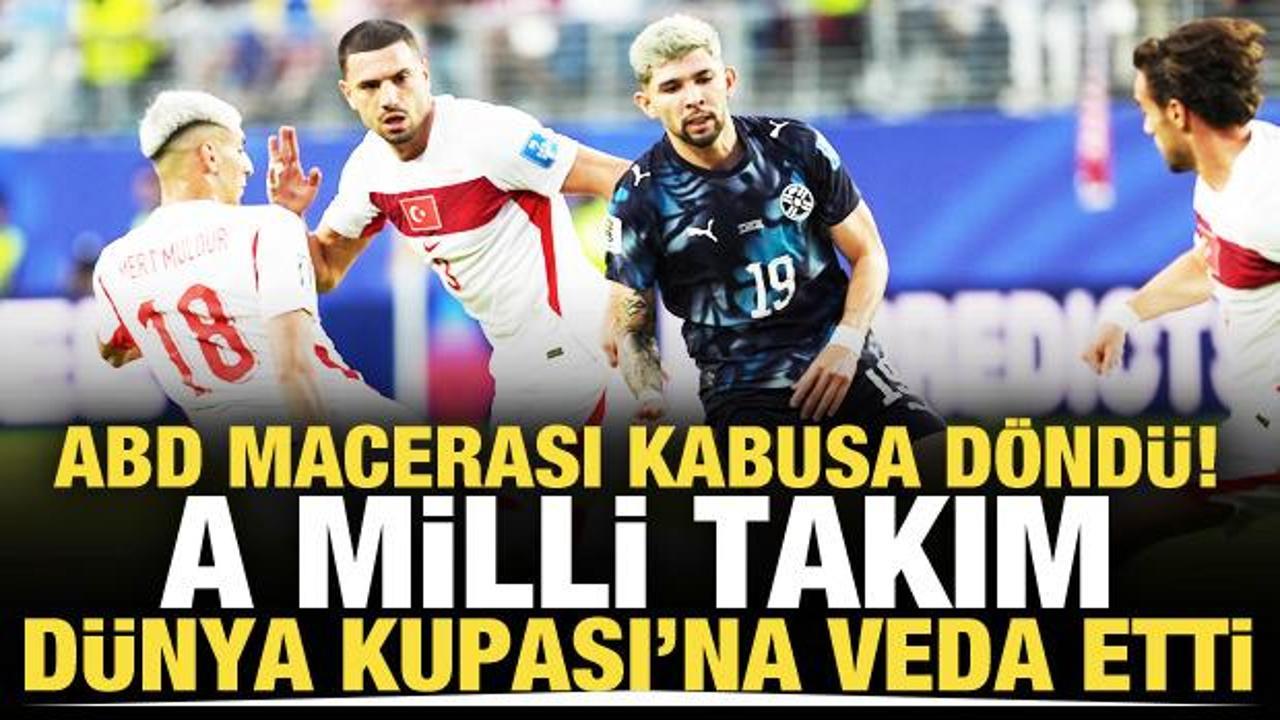 ABD macerası kabusa d&ouml;nd&uuml;! A Milli Takım D&uuml;nya Kupası'na veda etti