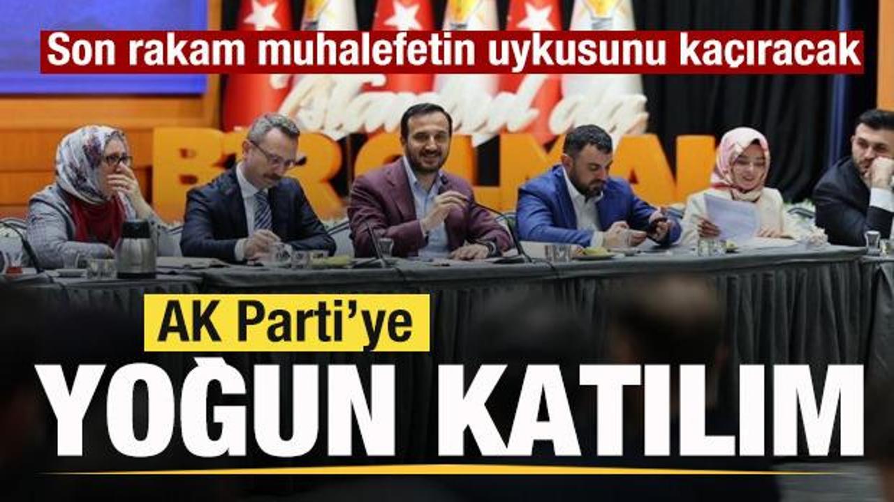 AK Parti'ye yoğun katılım! Son rakam a&ccedil;ıklandı