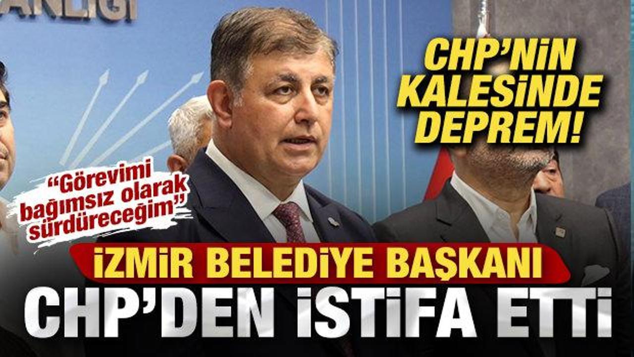 CHP'de deprem! İzmir B&uuml;y&uuml;kşehir Belediye Başkanı Cemil Tugay partisinden istifa etti