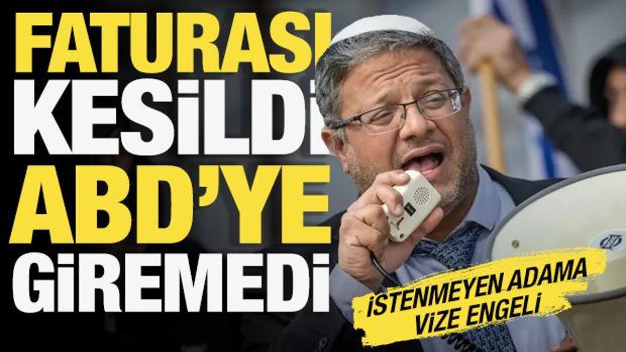 D&uuml;nyada Siyonist yasak: ABD vizesi alamayan Itamar Ben-Gvir'in tatil planı suya  d&uuml;şt&uuml;