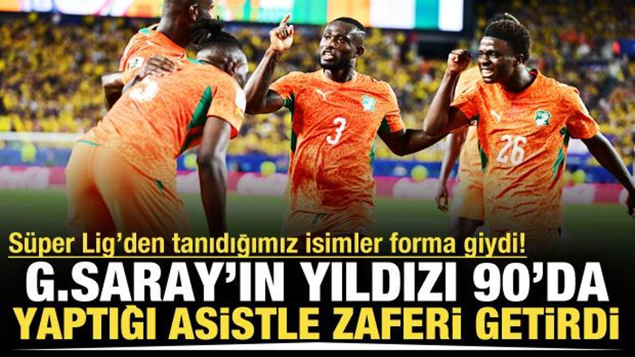 Galatasaray'ın yıldızı 90'da sahneye &ccedil;ıktı! Muhteşem asistle zaferin mimarı oldu