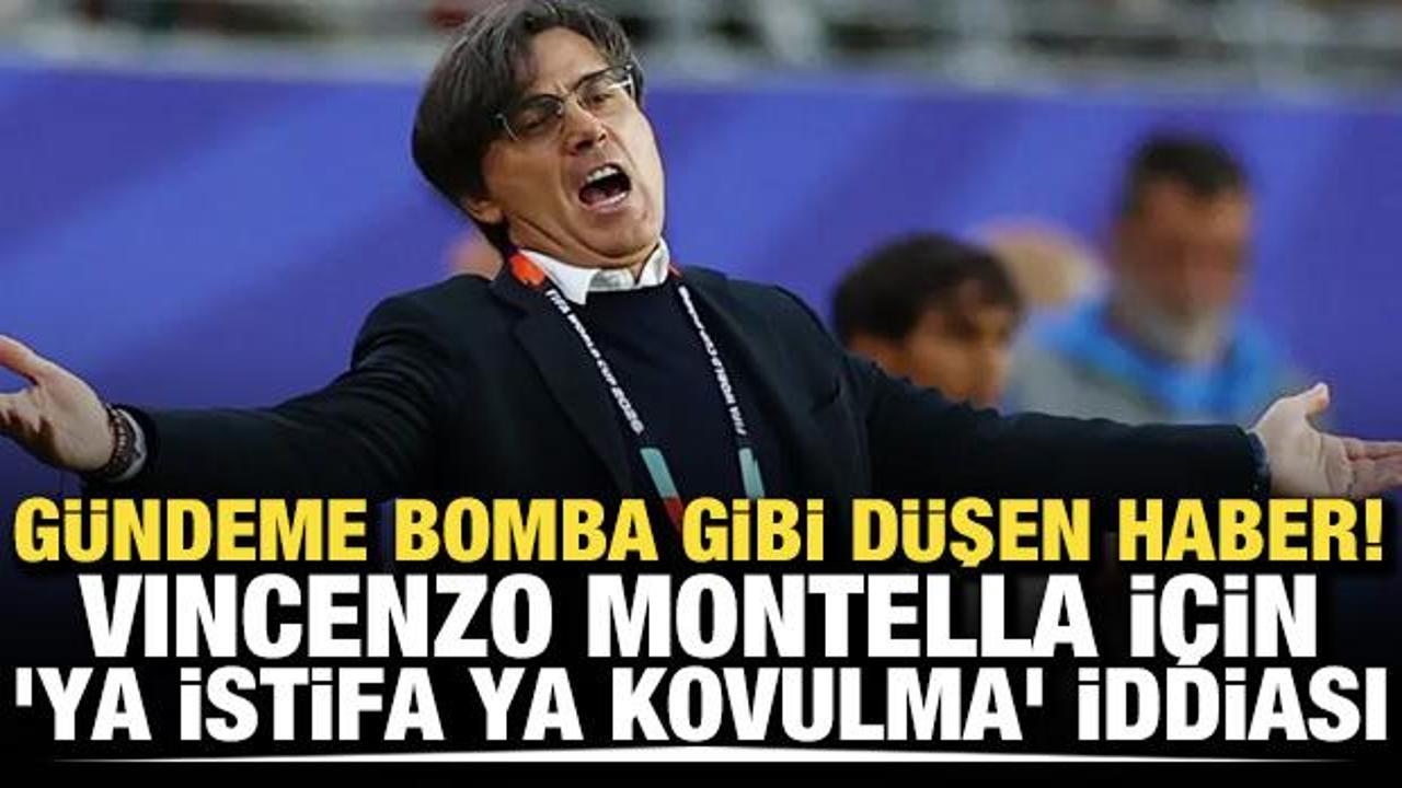 G&uuml;ndeme bomba gibi d&uuml;şen haber! Montella i&ccedil;in 'Ya istifa ya kovulma' iddiası