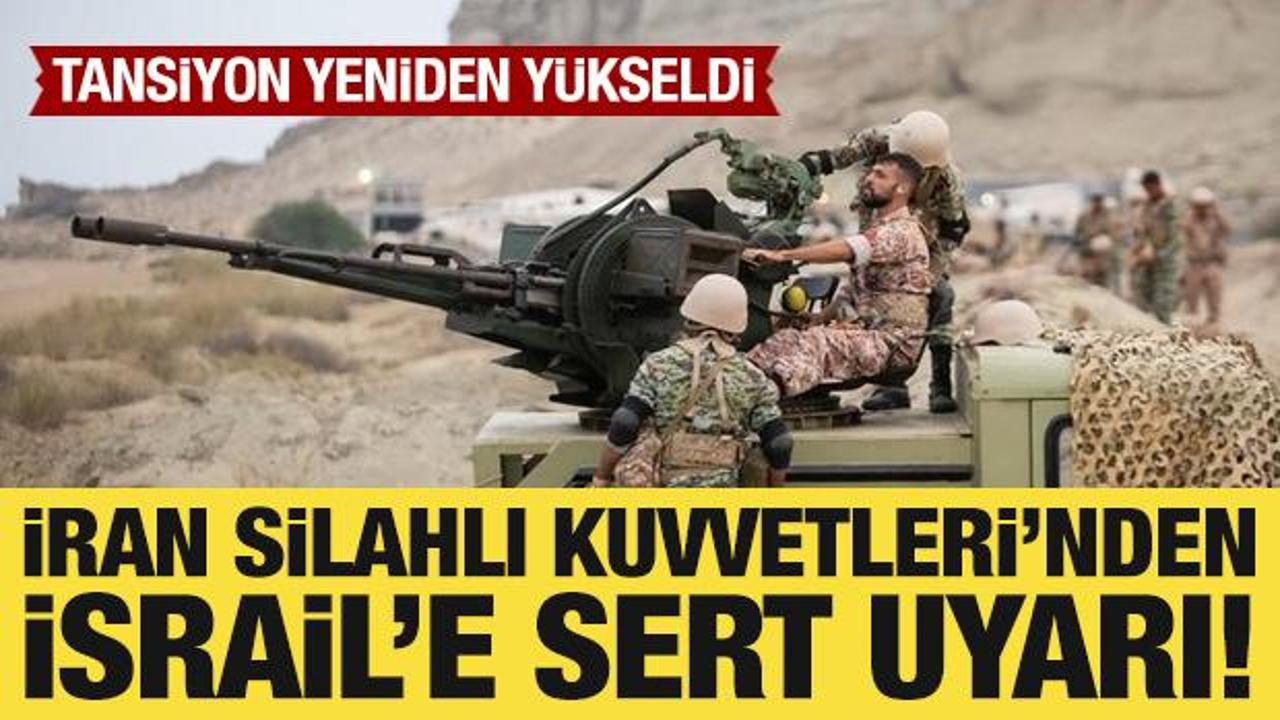 İran ve İsrail bayrakları yan yana, arkada Lübnan haritası