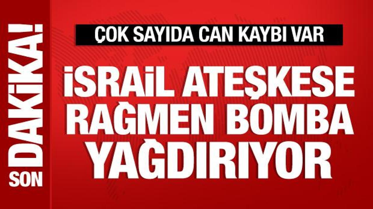 İsrail'in Lübnan'a düzenlediği hava saldırısının ardından bölgeden görüntüler.