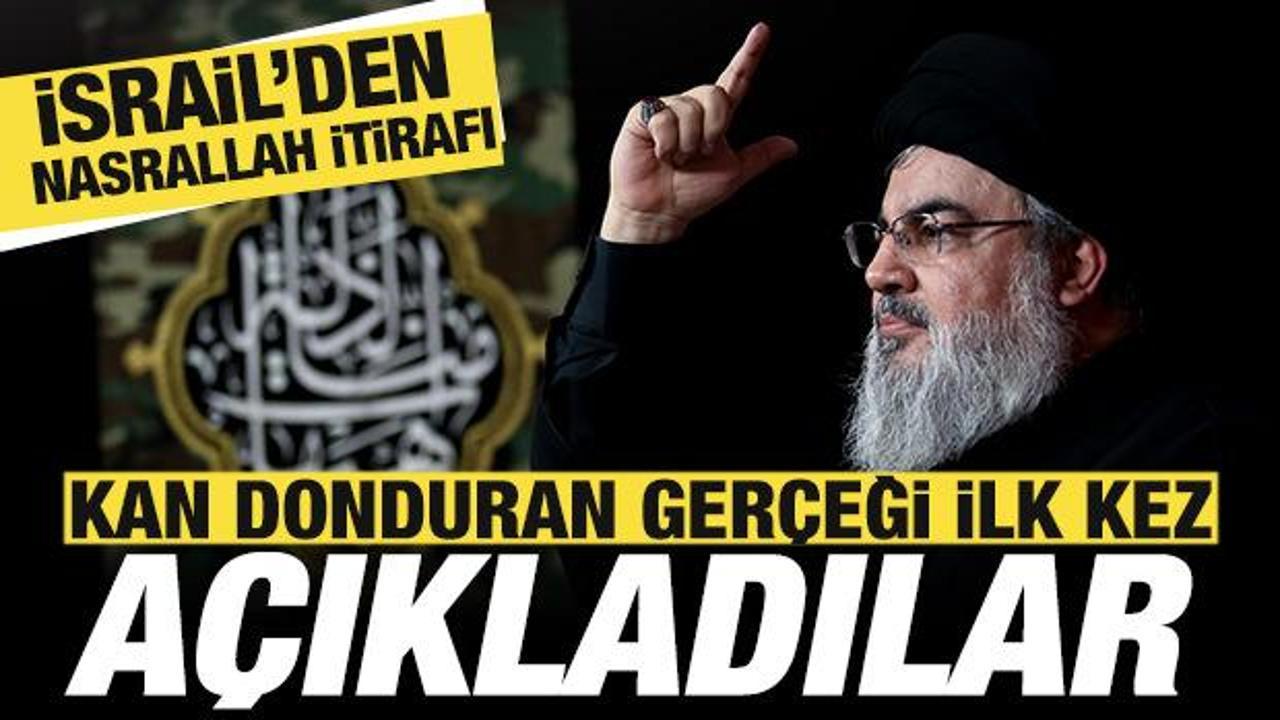 İsrail'den Nasrallah itirafı! Kan donduran ger&ccedil;eği ilk kez a&ccedil;ıkladılar