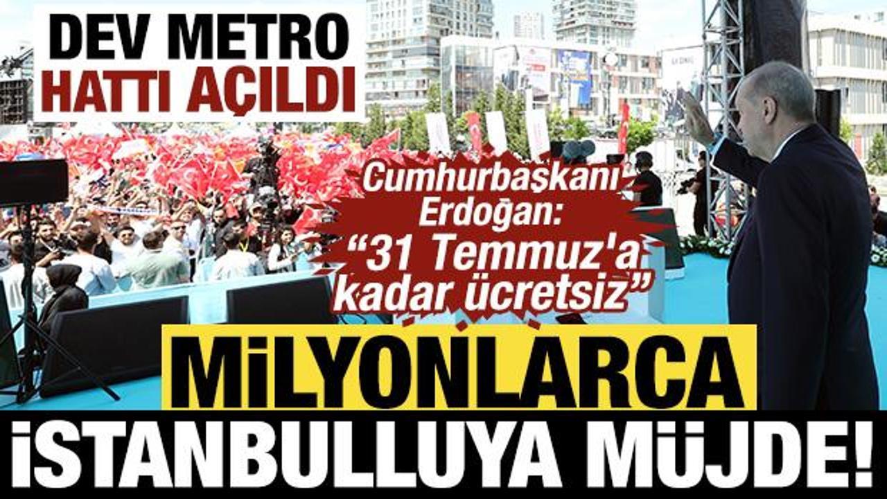 İstanbul'un en uzun metrosu a&ccedil;ıldı: Havalimanı 30 dakikaya d&uuml;şt&uuml;