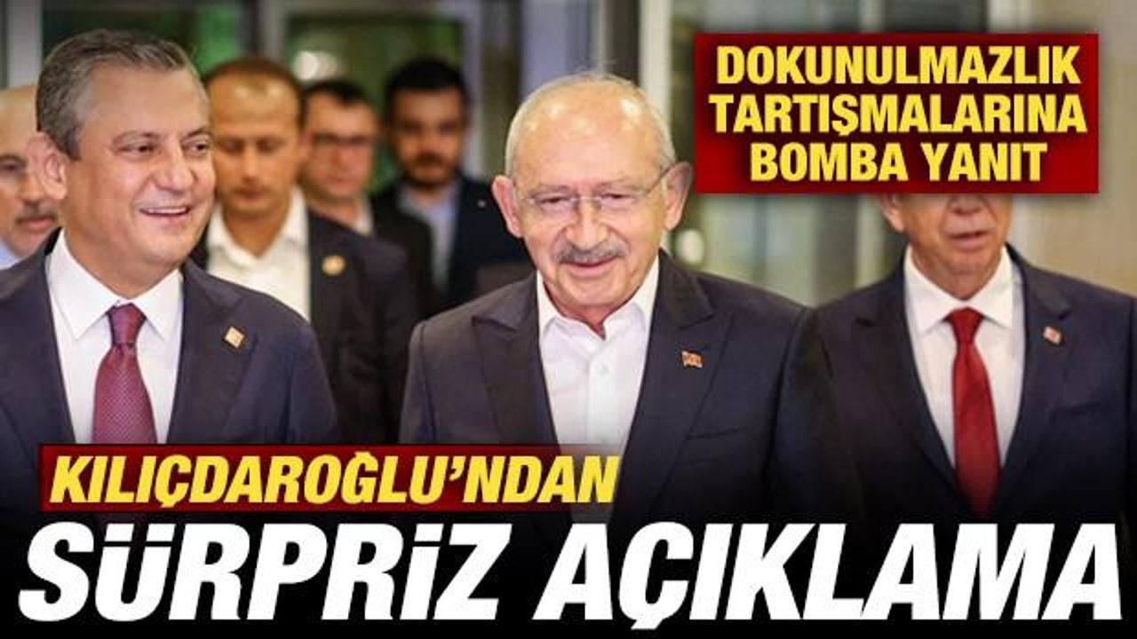 Kılı&ccedil;daroğlu'ndan s&uuml;rpriz a&ccedil;ıklama! Dokunulmazlık tartışmalarına bomba yanıt