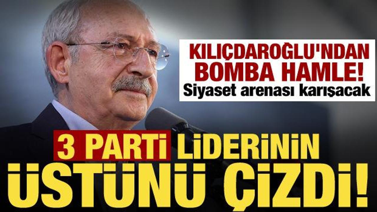 Kılı&ccedil;daroğlu'nun yeni yol haritası belli oldu! 3 parti liderinin &uuml;st&uuml;n&uuml; &ccedil;izdi