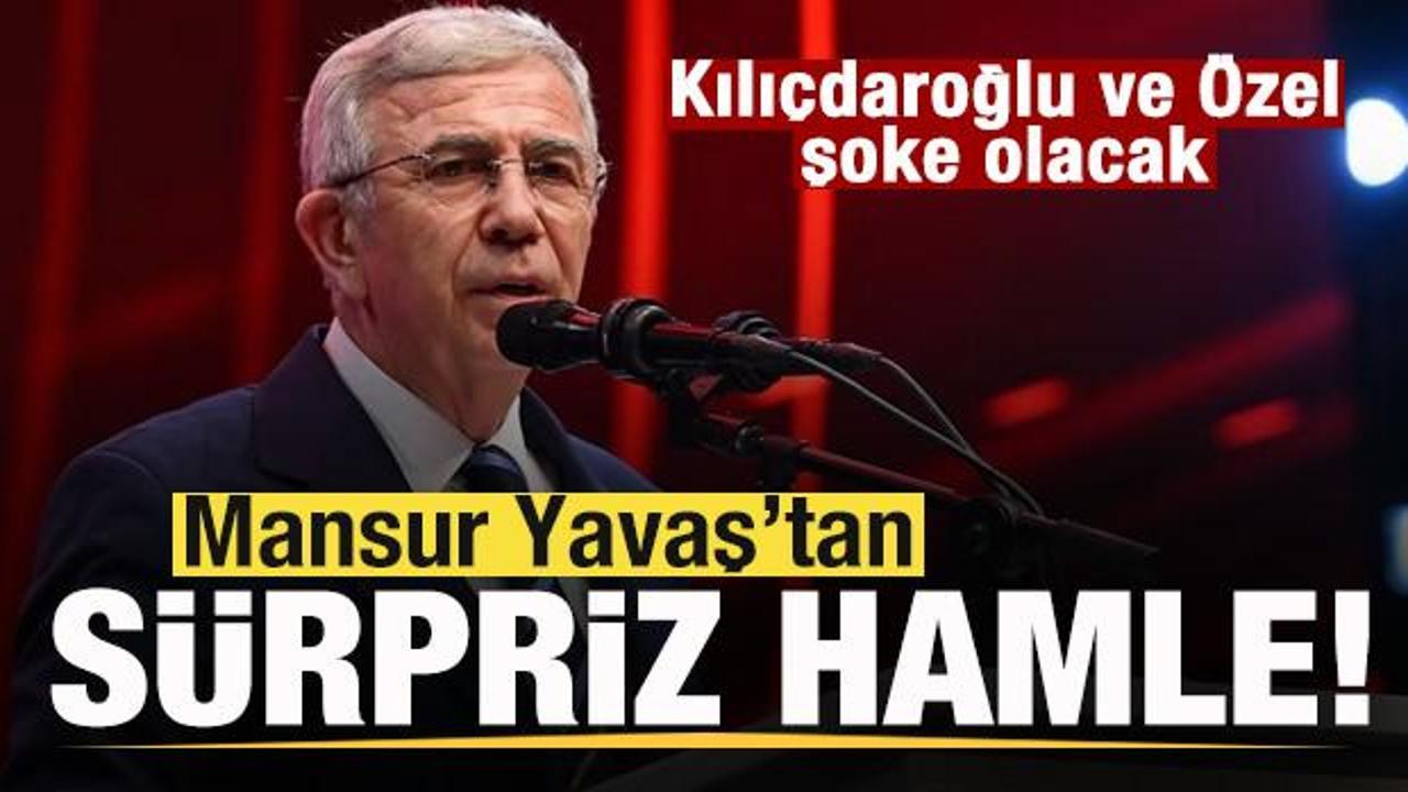 Mansur Yavaş'tan s&uuml;rpriz hamle! Kılı&ccedil;daroğlu ve &Ouml;zel şoke olacak
