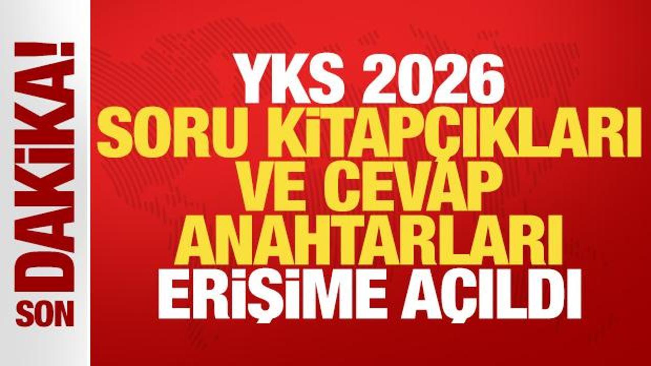 Milyonlarca öğrenci bekliyordu: YKS soru kitapçıkları ve cevap anahtarları erişime açıldı