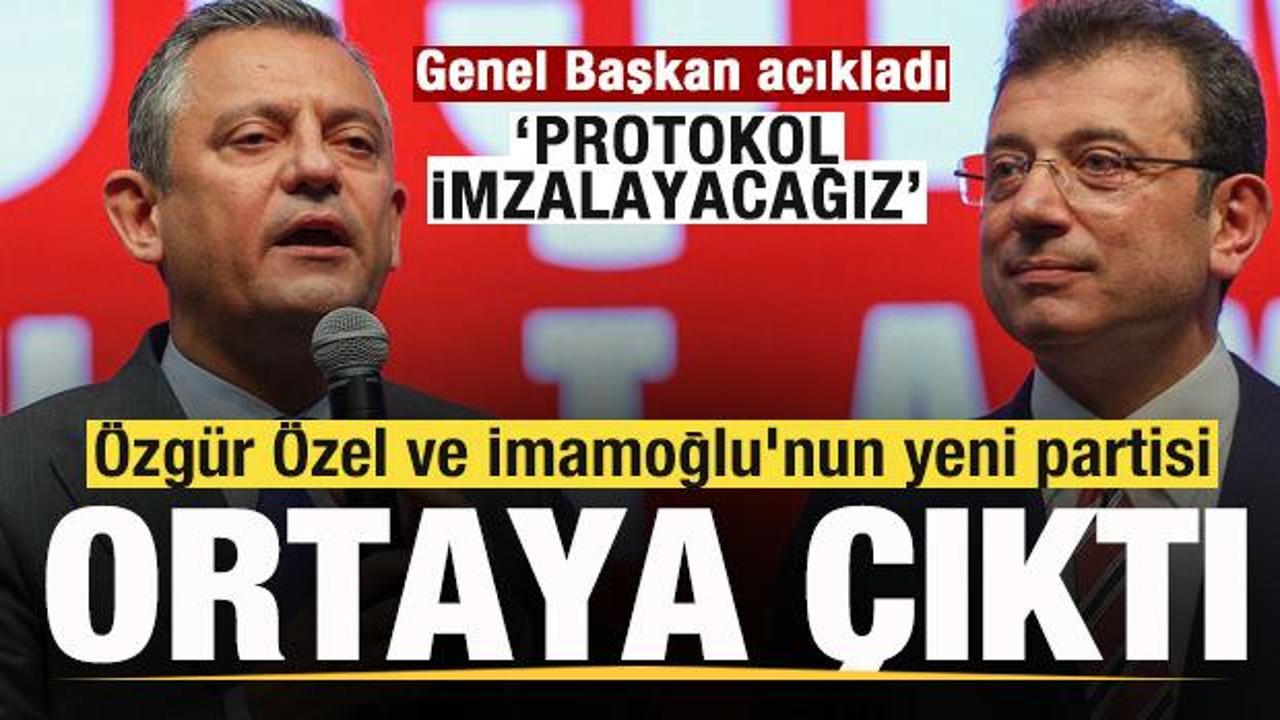 Özgür Özel ve İmamoğlu’nun yeni partisi ortaya çıktı! Genel Başkan: Protokol imzalayacağız Özgür Özel ve İmamoğlu’nun yeni partisi ortaya çıktı! Genel Başkan: Protokol imzalayacağız