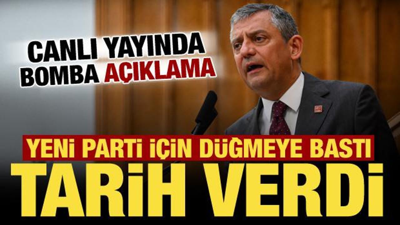 &Ouml;zg&uuml;r &Ouml;zel'den yeni parti hazırlığı! Canlı yayında a&ccedil;ıkladı, tarih verdi