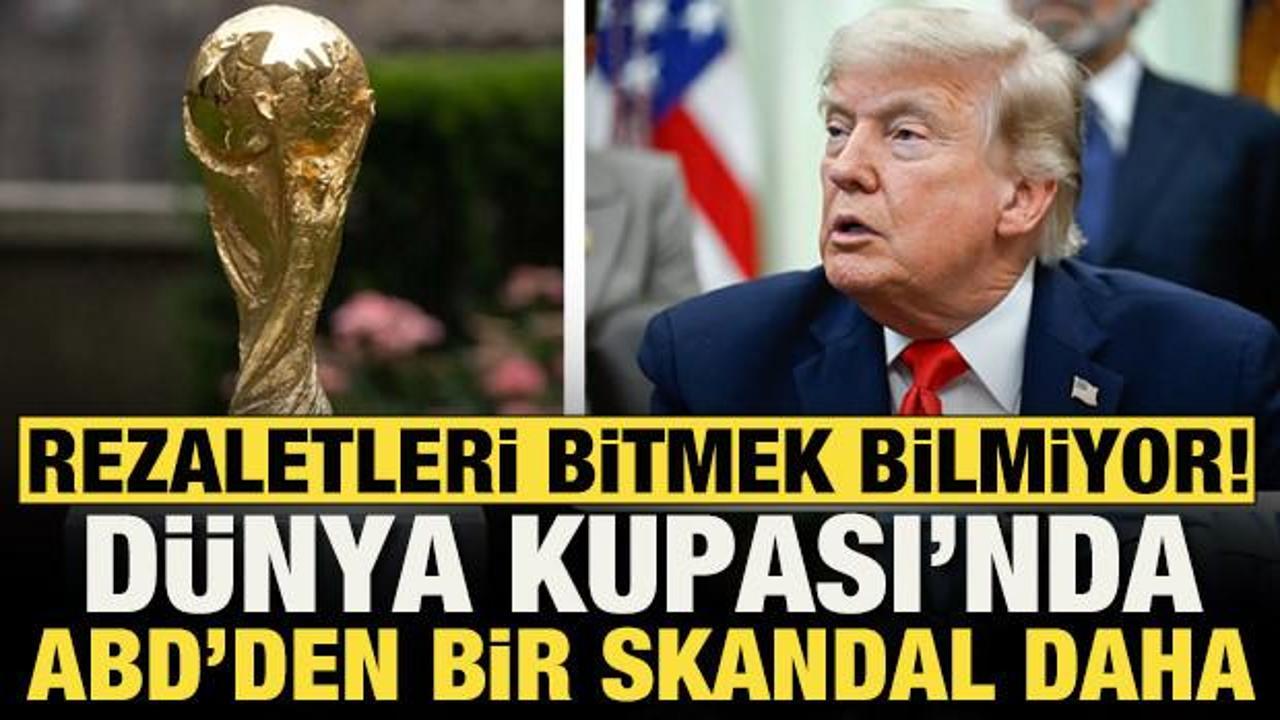 Rezaletleri bitmek bilmiyor! D&uuml;nya Kupası'nda ABD'den bir skandal daha