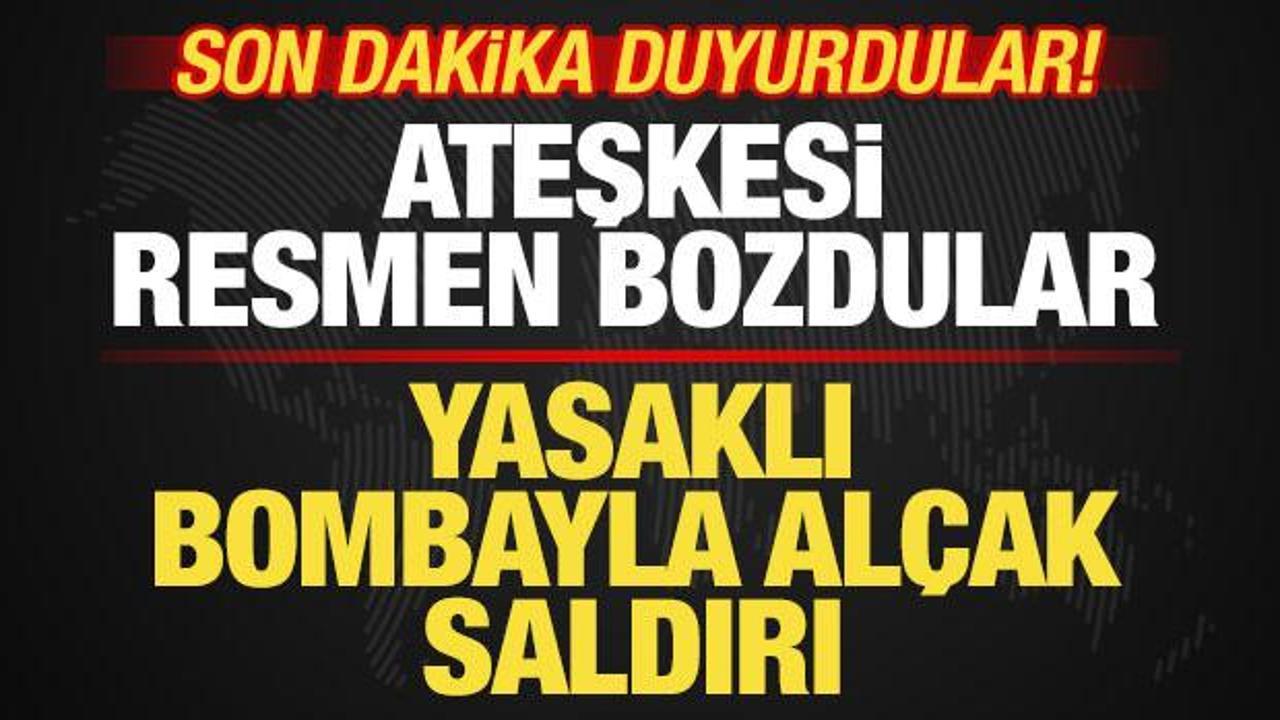 Son dakika duyurdular! İsrail ateşkesi bozdu! Yasaklı bombayla al&ccedil;ak saldırı