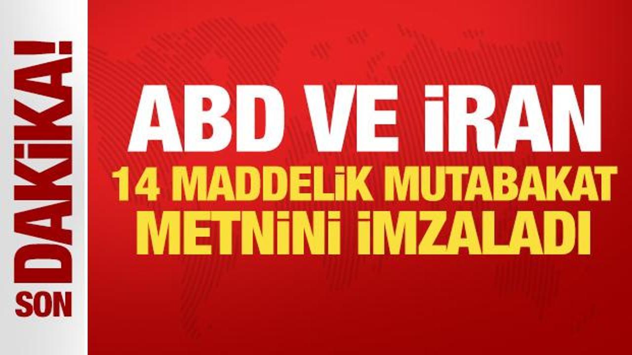 Son Dakika Haberi: ABD ve İran, 14 maddelik mutabakat metnini elektronik olarak imzaladı Son Dakika Haberi: ABD ve İran, 14 maddelik mutabakat metnini elektronik olarak imzaladı