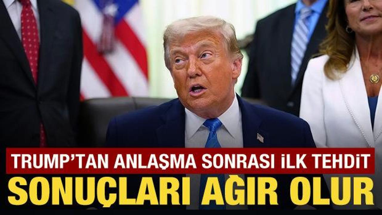 Trump, yine İran'ı tehdit etti: İnanılmaz sonu&ccedil;larla karşılaşırlar!