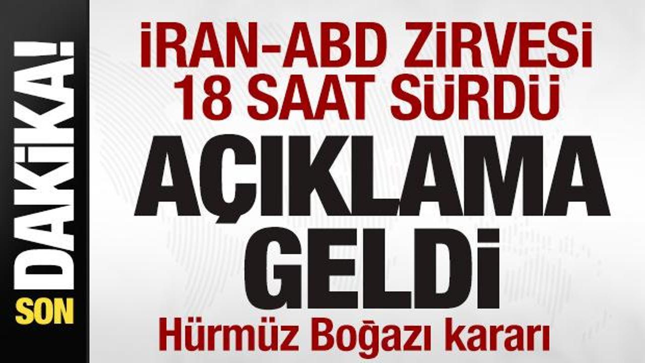 18 saat süren tarihi İran-ABD zirvesinde sıcak gelişme! Açıklama geldi! Hürmüz kararı 18 saat süren tarihi İran-ABD zirvesinde sıcak gelişme! Açıklama geldi! Hürmüz kararı