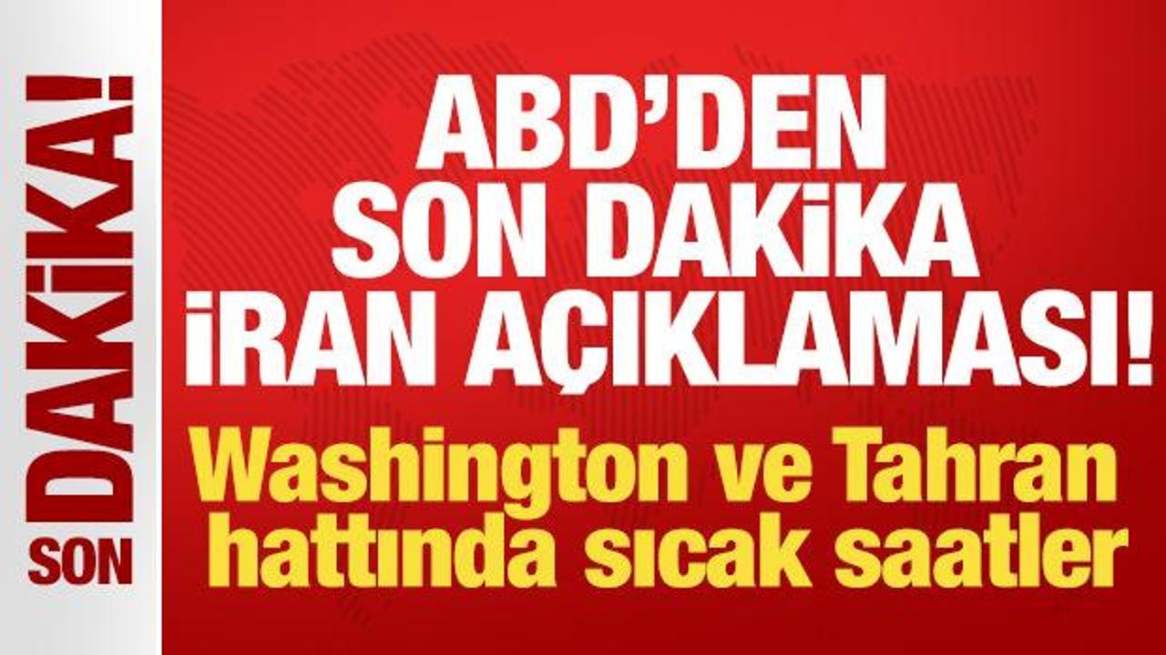 ABD’den çok net İran mesajı: Sözler değil eylemler önemli ABD’den çok net İran mesajı: Sözler değil eylemler önemli