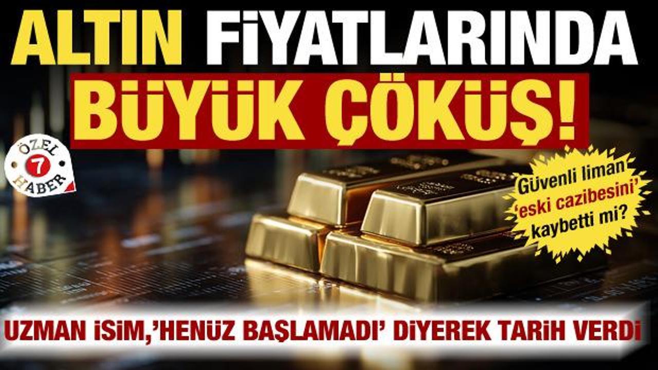 Altın fiyatlarında b&uuml;y&uuml;k &ccedil;&ouml;k&uuml;ş: G&uuml;venli liman cazibesini kaybetti mi? Uzman isim a&ccedil;ıkladı!