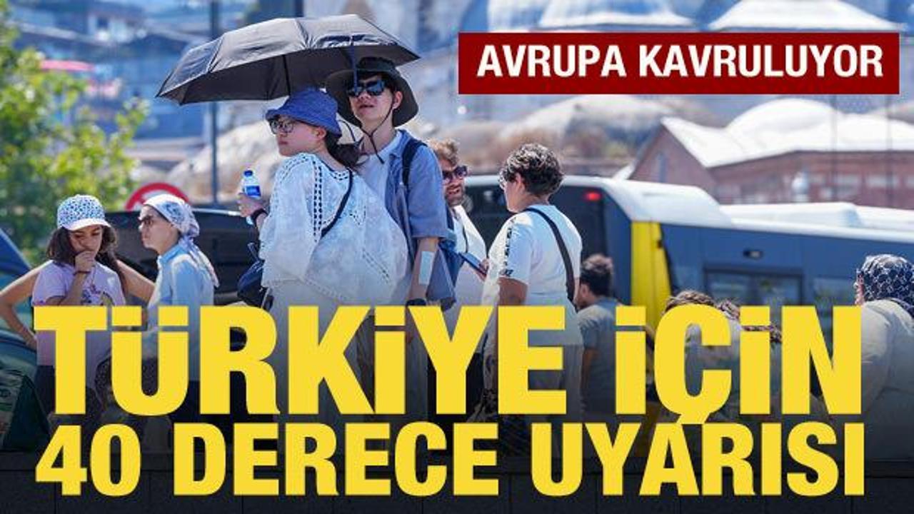 Türkiye haritasında sıcaklıkların yükselişini gösteren bir görsel.