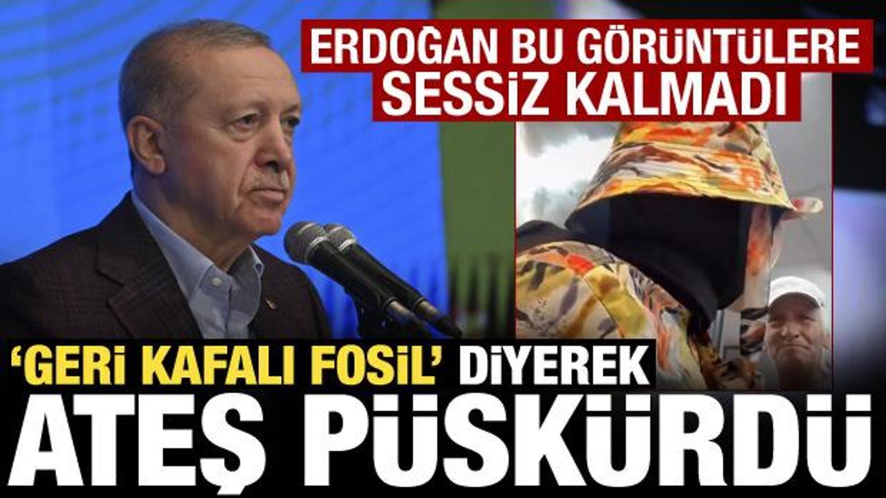 Baş&ouml;rt&uuml;s&uuml; hazımsızlığına Cumhurbaşkanı Erdoğan'dan sert tepki: Bazı fosiller kin kusuyor