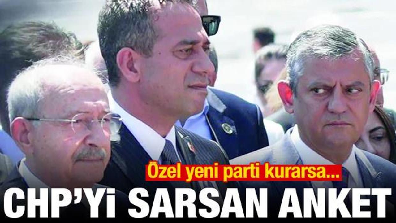 CHP'yi sarsan anket sonucu! &Ouml;zg&uuml;r &Ouml;zel yeni parti kurarsa...