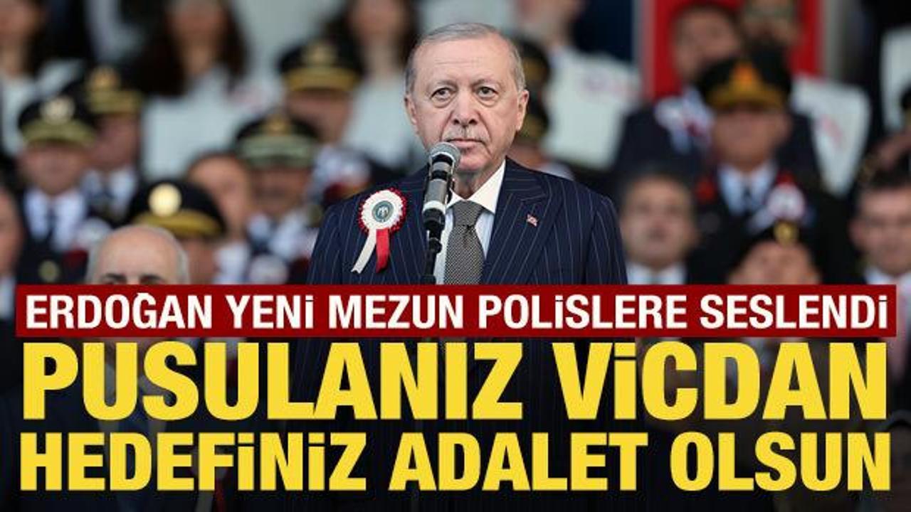 Cumhurbaşkanı Erdoğan, mezun olan polislere seslendi