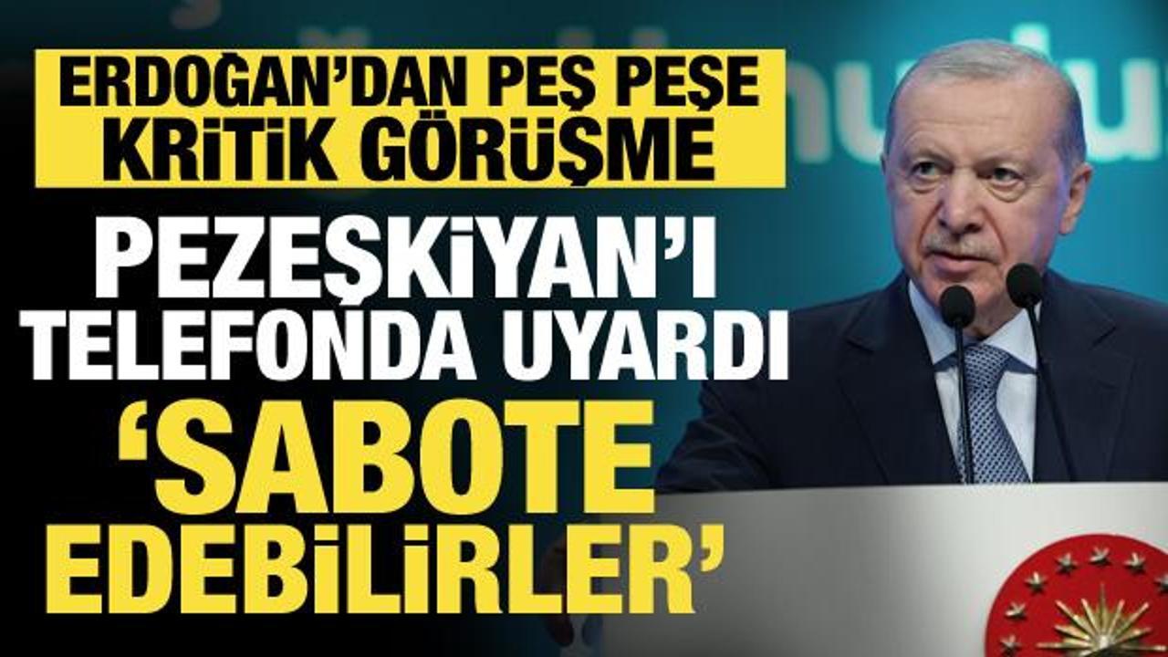 Cumhurbaşkanı Erdoğan'dan diplomasi trafiği! Pezeşkiyan ve Zeydi ile g&ouml;r&uuml;şt&uuml;