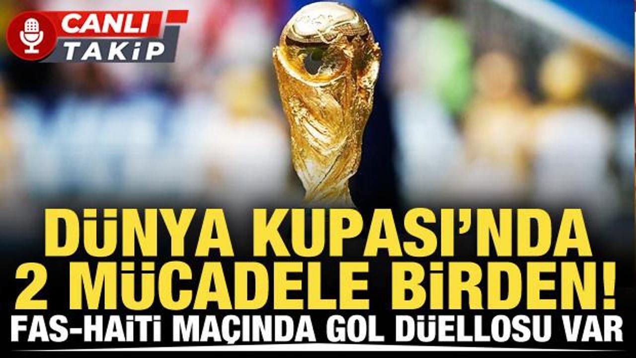 D&uuml;nya Kupası'nda 2 ma&ccedil; birden | CANLI