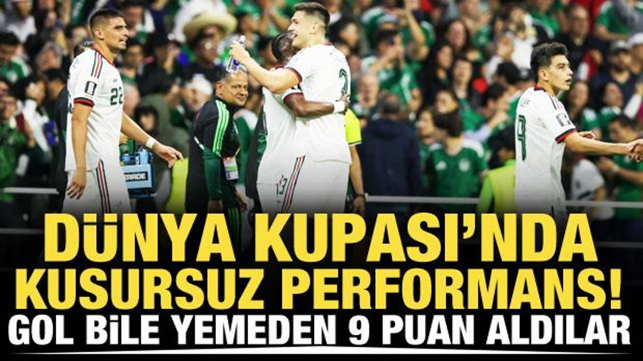 D&uuml;nya Kupası'nda kusursuz performans! Gol bile yemeden 3 ma&ccedil; 9 puan