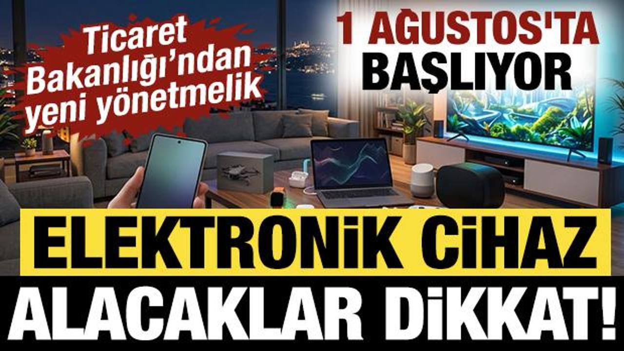 Elektronik cihaz alacaklar dikkat! Resm&icirc; Gazete'de yayımlandı: 1 Ağustos'ta başlıyor