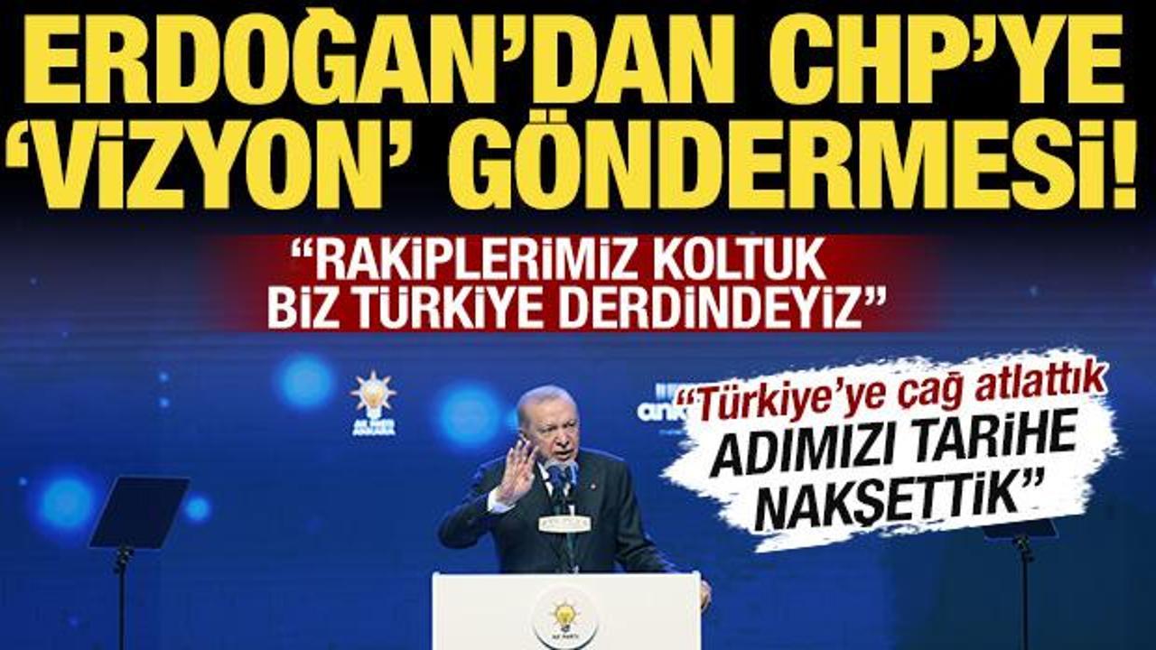 Erdoğan'dan CHP'ye g&ouml;nderme: Kronikleşmiş vizyon sorunlarını &ccedil;&ouml;zemedik!