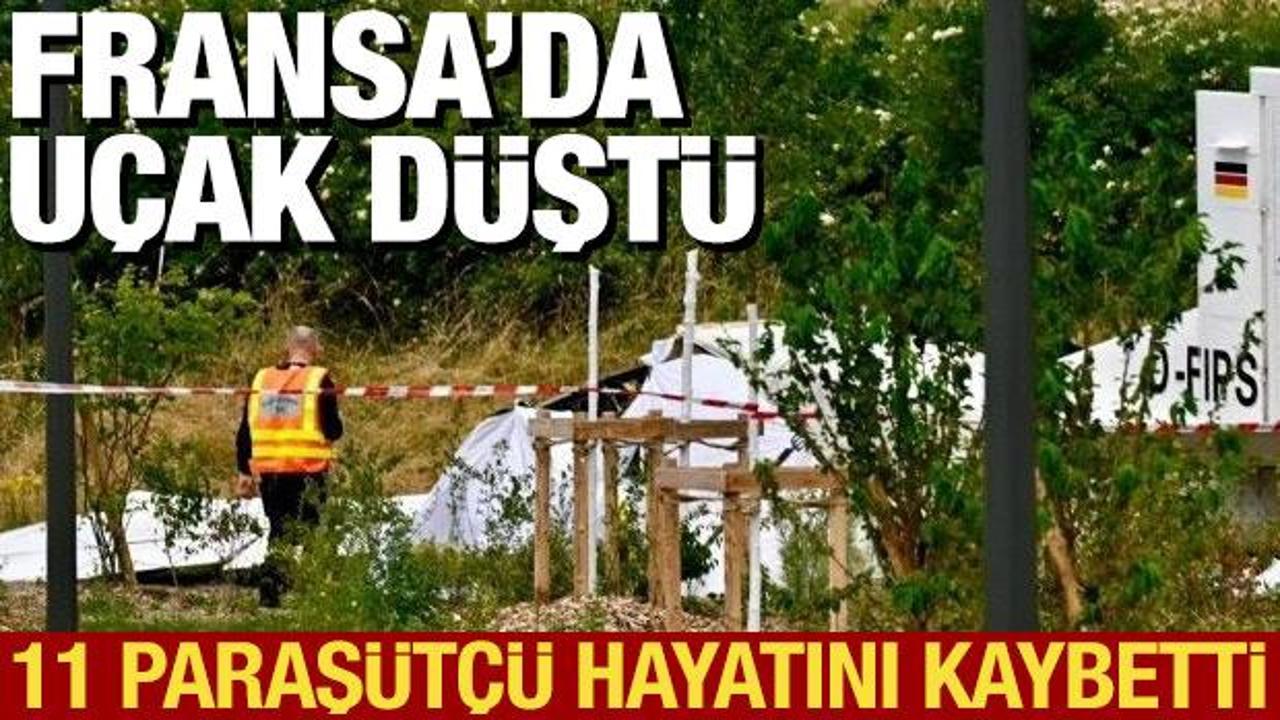 Fransa'da paraş&uuml;t&ccedil;&uuml;leri taşıyan u&ccedil;ak d&uuml;şt&uuml;: 11 &ouml;l&uuml;