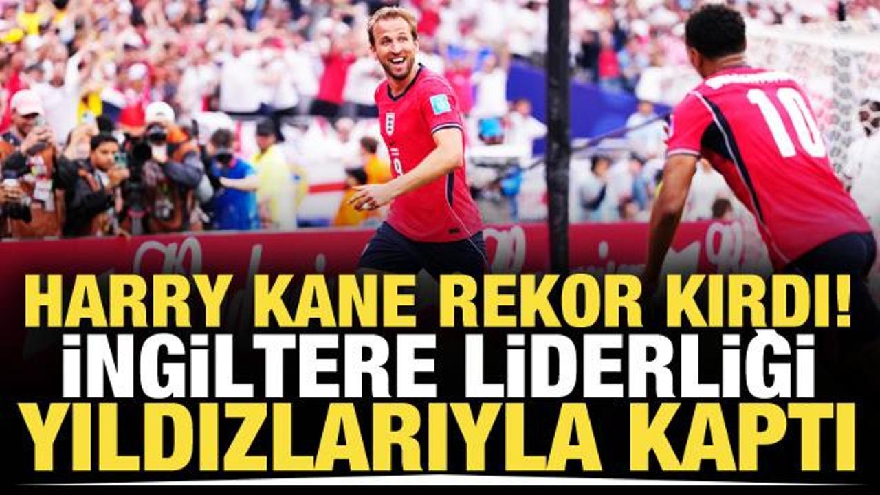 Harry Kane rekor kırdı! İngiltere liderliği yıldızlarıyla kaptı