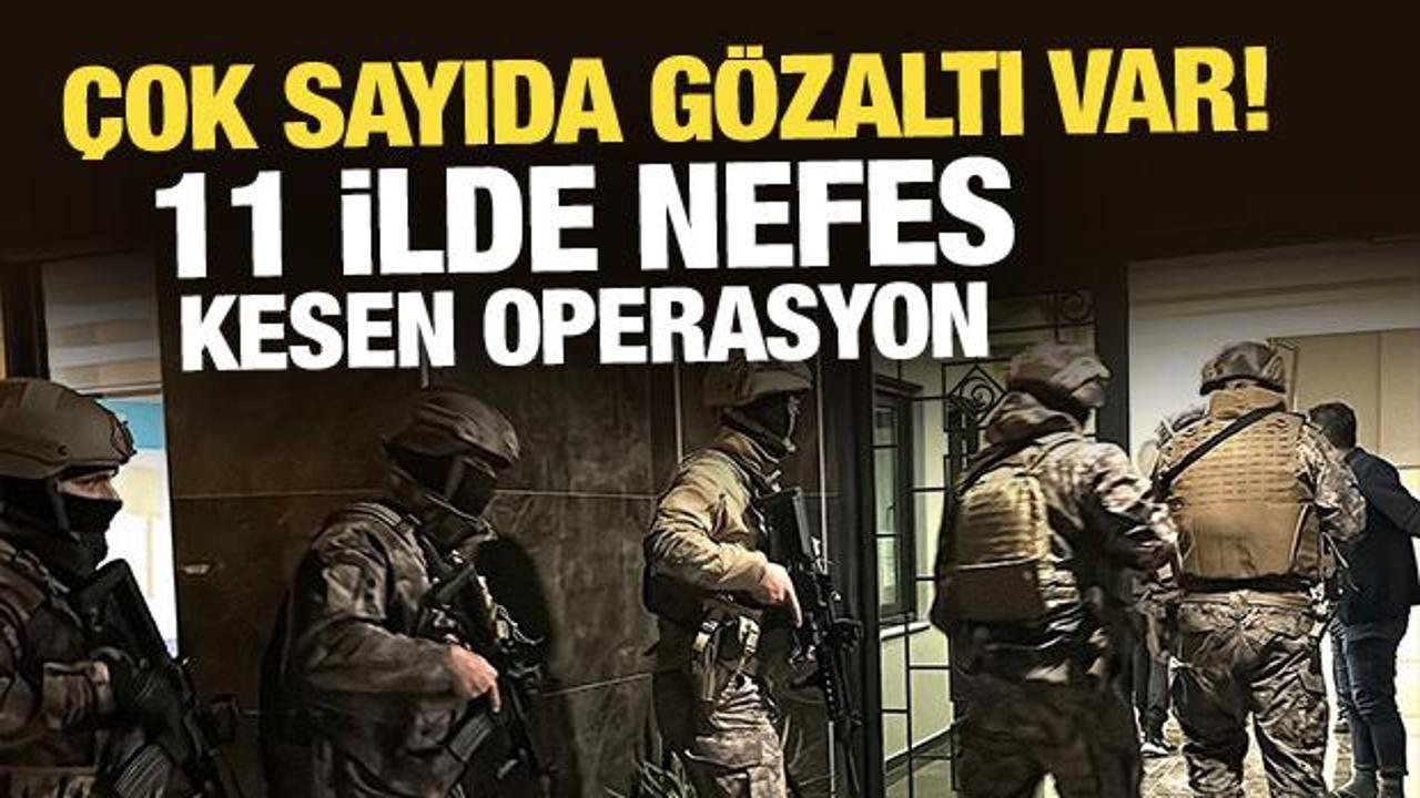 İstanbul merkezli 11 ilde organize su&ccedil; &ouml;rg&uuml;tlerine operasyon: 51 g&ouml;zaltı