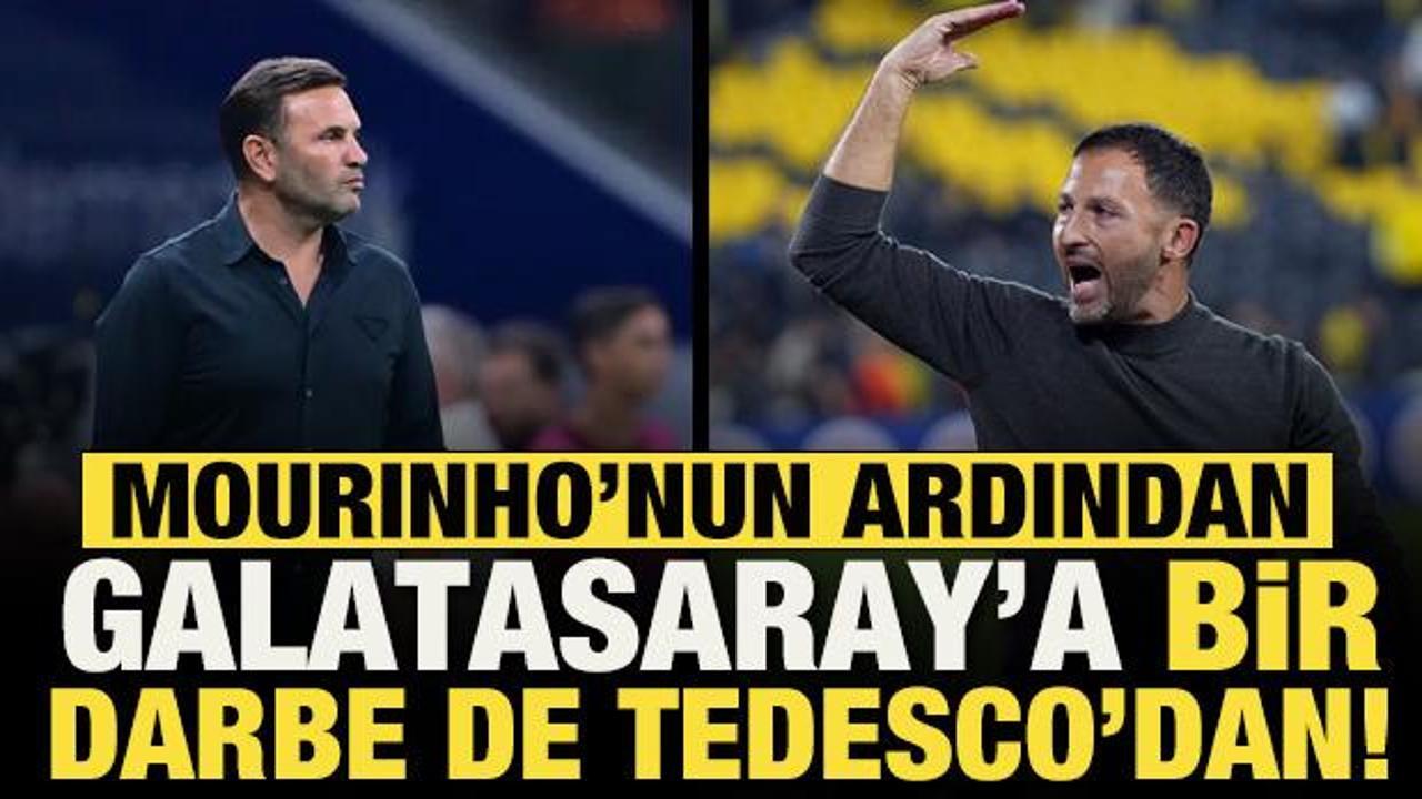Jose Mourinho sonrası Galatasaray'a bir darbe de Domenico Tedesco'dan!