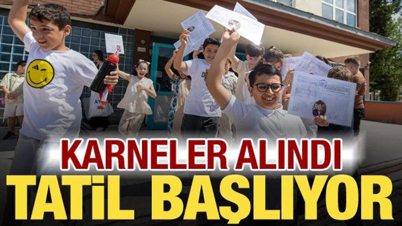 Karneler alındı, son ders zili &ccedil;aldı! 18 milyon &ouml;ğrenci i&ccedil;in tatil zamanı