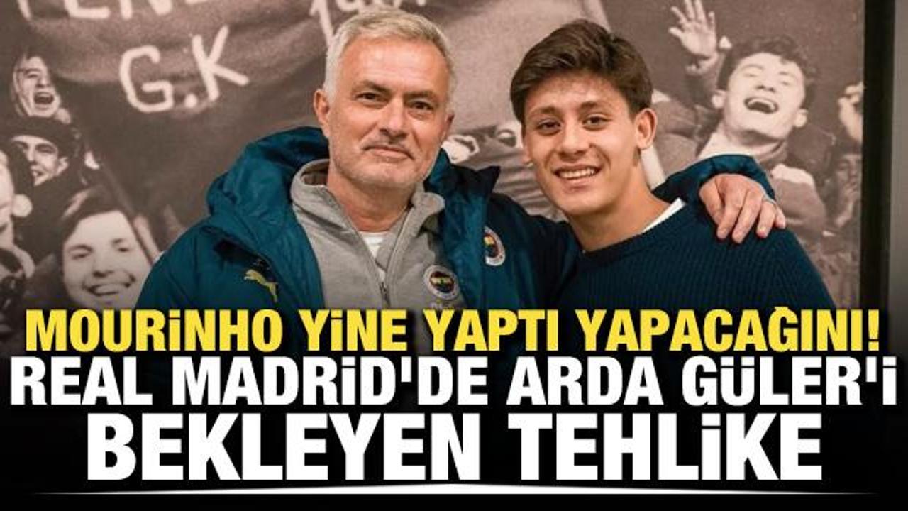 Mourinho yine yaptı yapacağını! Real Madrid'de Arda G&uuml;ler'i bekleyen tehlike