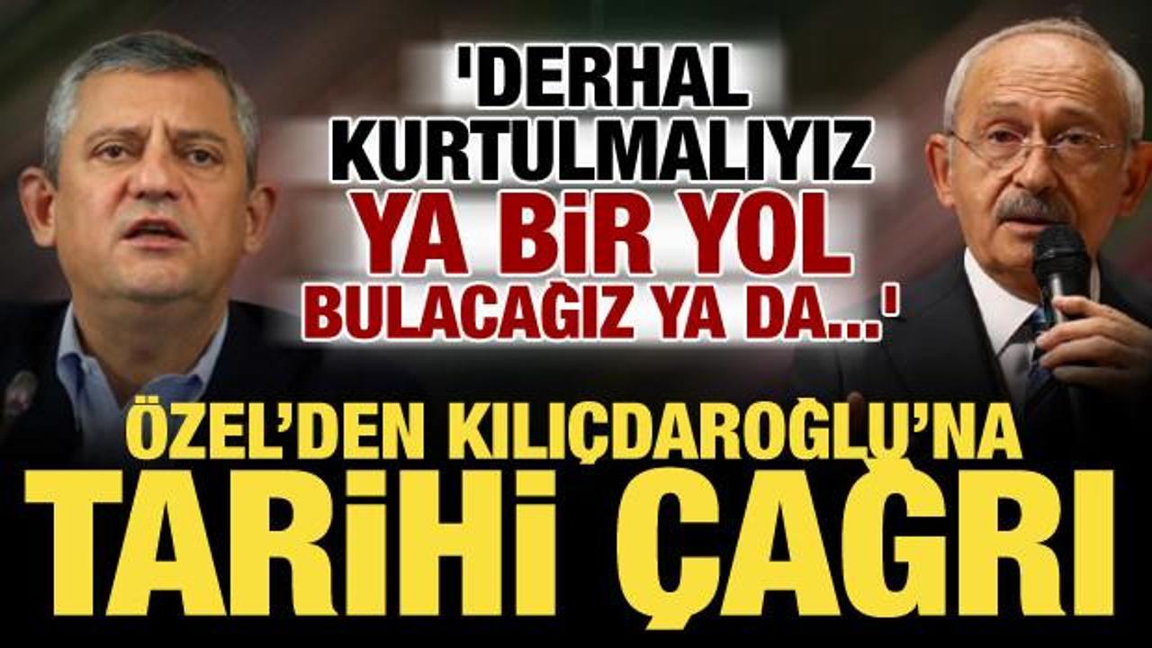 &Ouml;zg&uuml;r &Ouml;zel grup toplantısında seslendi: Kılı&ccedil;daroğlu'na tarihi &ccedil;ağrıda bulunuyorum!