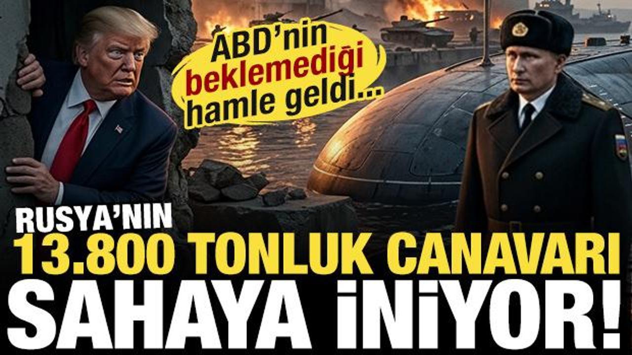 Rusya okyanusun 600 metre altından vuracak: 13.800 tonluk n&uuml;kleer canavar sahaya iniyor!