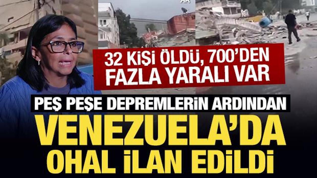 Son Dakika: Peş peşe depremlerin ardından Venezuela'da OHAL ilan edildi