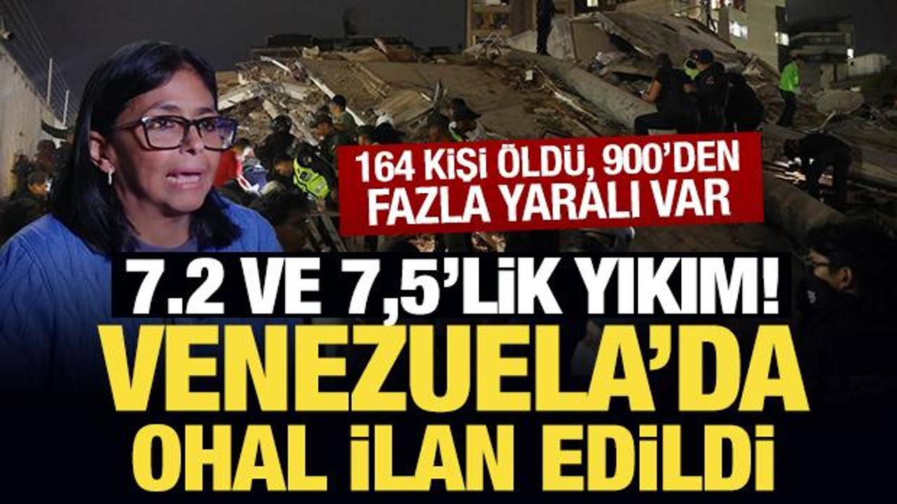 Son Dakika: Peş peşe depremlerin ardından Venezuela'da OHAL ilan edildi