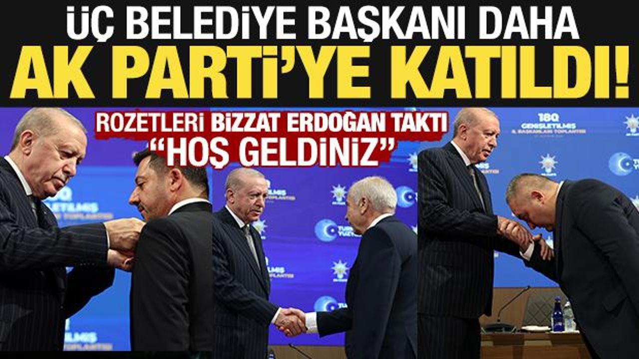 Son dakika: &Uuml;&ccedil; belediye başkanı daha AK Parti'ye katıldı!