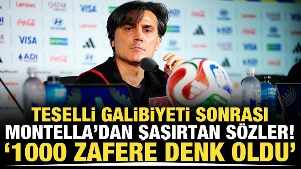 Teselli galibiyeti sonrası Montella'dan şaşırtan s&ouml;zler! '1000 zafere denk oldu'