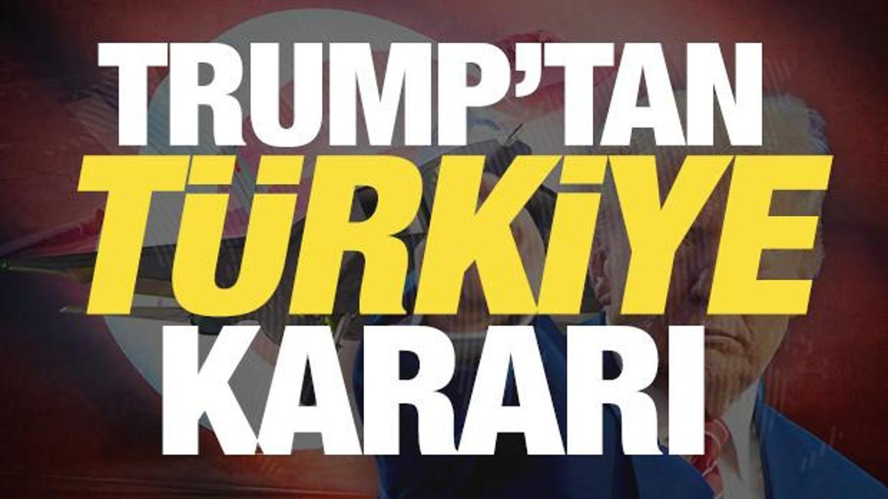 Trump'tan son dakika T&uuml;rkiye kararı! ABD Kongresine bildirildi! Jet motorları geliyor