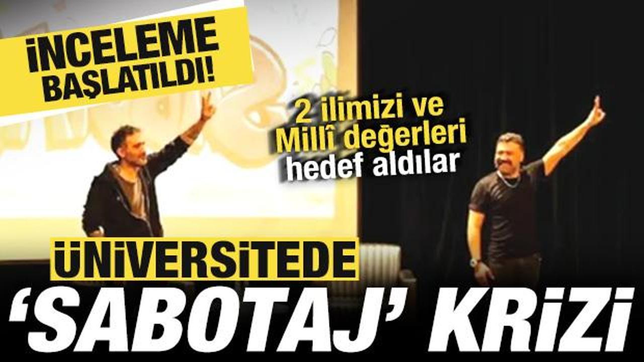&Uuml;niversitede sabotaj krizi! 2 ilimiz ve Mill&icirc; değerler hedef alındı! İnceleme başlatıldı