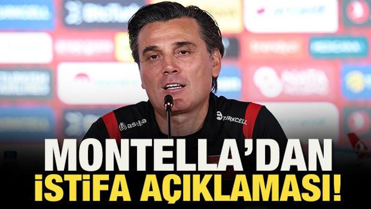 Vincenzo Montella'dan istifa a&ccedil;ıklaması! 